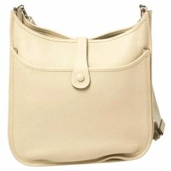 Hermes Parchemin Togo Leather Evelyne III GM Bag For Women -Deals Hermes Store luxury women hermes used handbags p368784 002
