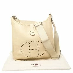 Hermes Parchemin Togo Leather Evelyne III GM Bag For Women -Deals Hermes Store luxury women hermes used handbags p368784 003