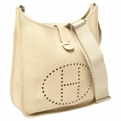 Hermes Parchemin Togo Leather Evelyne III GM Bag For Women -Deals Hermes Store luxury women hermes used handbags p368784 004