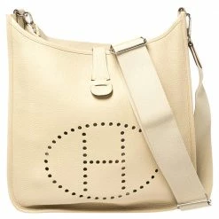Hermes Parchemin Togo Leather Evelyne III GM Bag For Women
