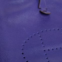 Hermes Ultraviolet Clemence Leather Evelyne I PM Bag For Women -Deals Hermes Store luxury women hermes used handbags p372554 001