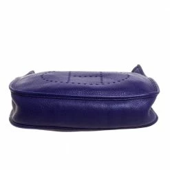 Hermes Ultraviolet Clemence Leather Evelyne I PM Bag For Women -Deals Hermes Store luxury women hermes used handbags p372554 007