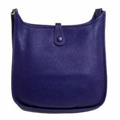 Hermes Ultraviolet Clemence Leather Evelyne I PM Bag For Women -Deals Hermes Store luxury women hermes used handbags p372554 008
