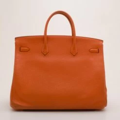 Hermes Orange Togo Leather Birkin 40 For Women 19 Hermes Orange Togo Leather Birkin 40 For Women -Deals Hermes Store luxury women hermes used handbags p37309 004