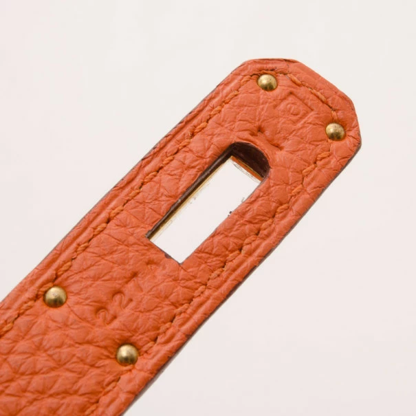 Hermes Orange Togo Leather Birkin 40 For Women 12 Hermes Orange Togo Leather Birkin 40 For Women - Image 10