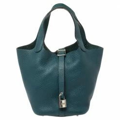 Hermes Colvert Clemence Leather Picotin PM Bag For Women