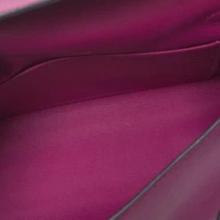 Hermes Hermès Cyclamen Swift Leather Palladium Hardware Kelly Pochette For Women 25 Hermes Hermès Cyclamen Swift Leather Palladium Hardware Kelly Pochette For Women -Deals Hermes Store luxury women hermes used handbags p374534 013