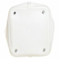 Hermes White Togo Leather Picotin MM Bag For Women -Deals Hermes Store luxury women hermes used handbags p376296 003