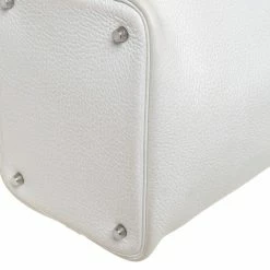 Hermes White Togo Leather Picotin MM Bag For Women -Deals Hermes Store luxury women hermes used handbags p376296 005