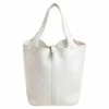 Hermes White Togo Leather Picotin MM Bag For Women