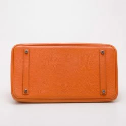 Hermes Orange Birkin 35 For Women -Deals Hermes Store luxury women hermes used handbags p37676 005