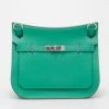 Hermes Menthe Taurillon Leather Sac Jypsiere Messenger Bag For Women -Deals Hermes Store luxury women hermes used handbags p37701 001