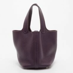 Hermes Ultraviolet Picotin PM For Women -Deals Hermes Store luxury women hermes used handbags p37771 004