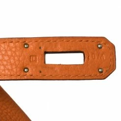 Hermes Orange Clemence Leather Palladium Hardware Kelly Retourne 40 Bag For Women -Deals Hermes Store luxury women hermes used handbags p378063 012