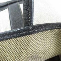 Hermes Black/Off White Toile And Negonda Leather Garden Party Bag For Women -Deals Hermes Store luxury women hermes used handbags p378352 004