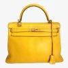 Hermes Kelly 32 Taurillon Clemence In Yellow For Women -Deals Hermes Store luxury women hermes used handbags p37925 001
