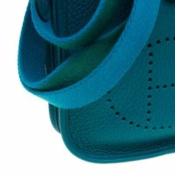 Hermes Clemence Bleu Evelyne II TPM Bag For Women -Deals Hermes Store luxury women hermes used handbags p3794 011