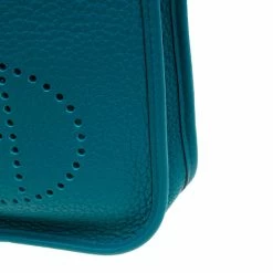 Hermes Clemence Bleu Evelyne II TPM Bag For Women -Deals Hermes Store luxury women hermes used handbags p3794 012