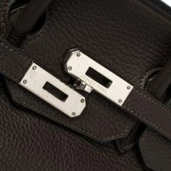 Hermes Cacao Clemence Leather Palladium Hardware Birkin 35 Bag For Women 23 Hermes Cacao Clemence Leather Palladium Hardware Birkin 35 Bag For Women -Deals Hermes Store luxury women hermes used handbags p381110 010