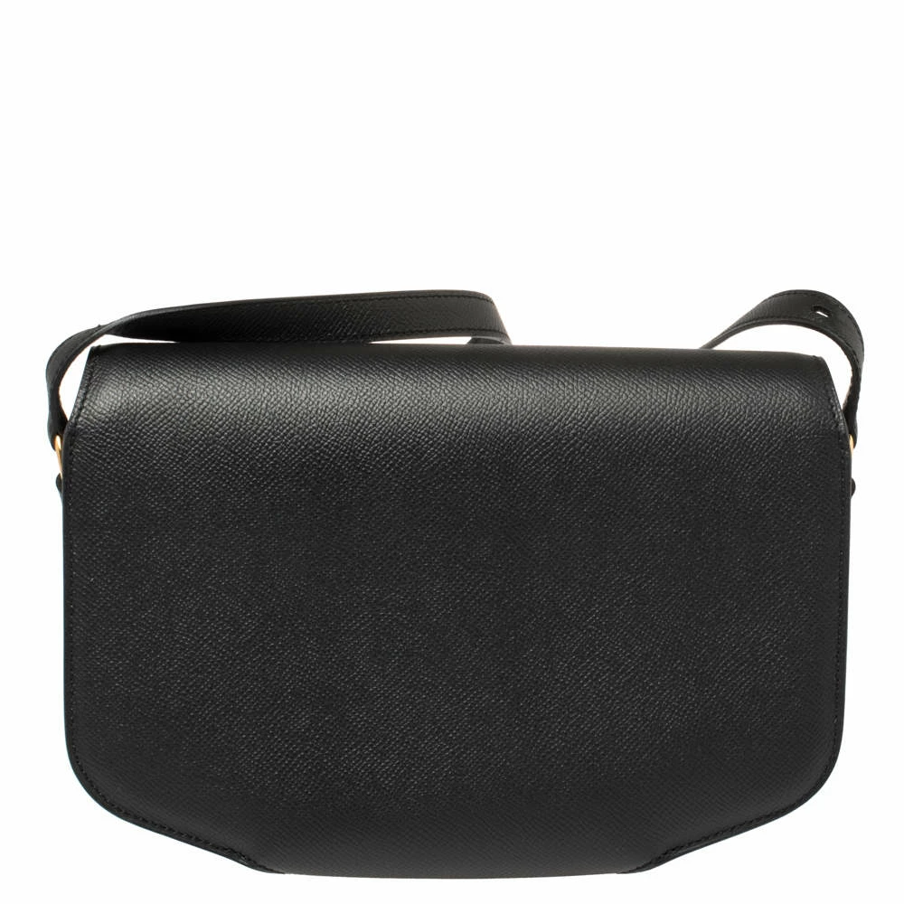 Hermes Black Epsom Leather Gold Hardware Cherche Midi 25 Bag For Women 6 Hermes Black Epsom Leather Gold Hardware Cherche Midi 25 Bag For Women - Image 4