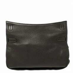 Hermes Vert Gris Clemence Leather Palladium Hardware Jypsiere 37 Bag For Women -Deals Hermes Store luxury women hermes used handbags p384390 002