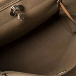 Hermes Etoupe/Ebene Canvas And Leather Herbag Zip 39 Bag For Women -Deals Hermes Store luxury women hermes used handbags p386100 003