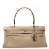 Hermes Trench Clemence Leather Palladium Hardware Shoulder Kelly 42 Bag For Women -Deals Hermes Store luxury women hermes used handbags p386102 013
