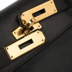 Hermes Black Box Calf Leather Gold Hardware Kelly Retourne 28 Bag For Women -Deals Hermes Store luxury women hermes used handbags p387198 010