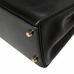 Hermes Black Box Calf Leather Gold Hardware Kelly Retourne 28 Bag For Women -Deals Hermes Store luxury women hermes used handbags p387198 016