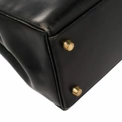 Hermes Black Box Calf Leather Gold Hardware Kelly Retourne 28 Bag For Women -Deals Hermes Store luxury women hermes used handbags p387198 017