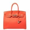 Hermes Rouge Pivoine Togo Leather Palladium Hardware Birkin 35 Bag For Women -Deals Hermes Store luxury women hermes used handbags p387205 001