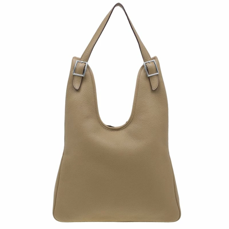 Hermes Beige Clemence Leather Massai Shoulder Bag For Women 3 Hermes Beige Clemence Leather Massai Shoulder Bag For Women