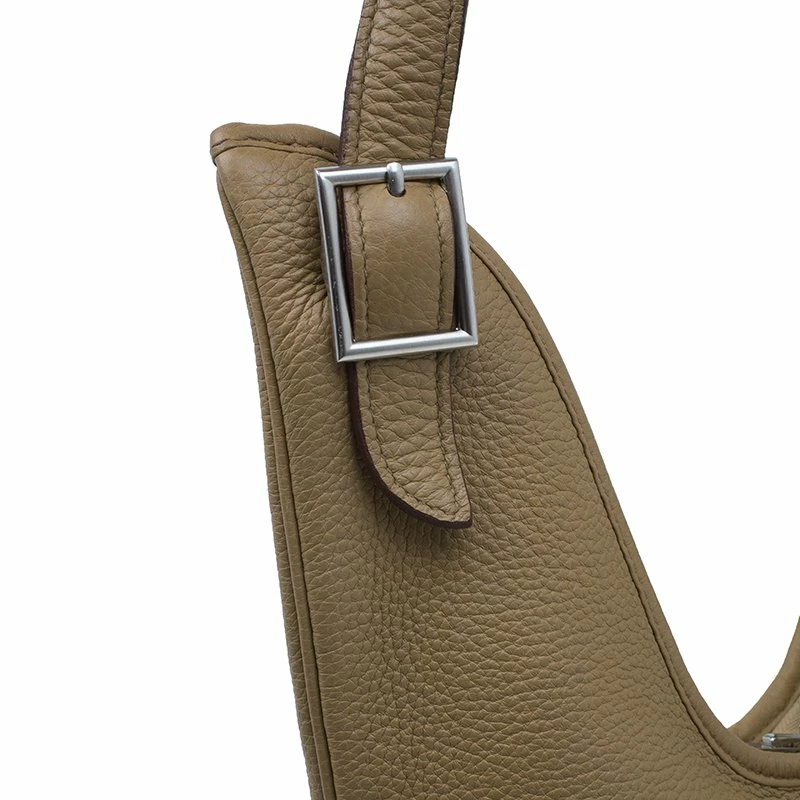 Hermes Beige Clemence Leather Massai Shoulder Bag For Women 9 Hermes Beige Clemence Leather Massai Shoulder Bag For Women - Image 7