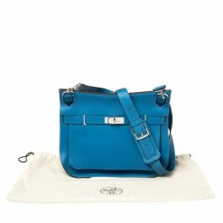 Hermes Blue Zanzibar Togo Leather Palladium Hardware Jypsiere 37 Bag For Women 31 Hermes Blue Zanzibar Togo Leather Palladium Hardware Jypsiere 37 Bag For Women -Deals Hermes Store luxury women hermes used handbags p389507 001