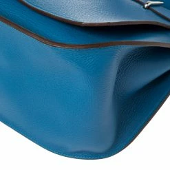Hermes Blue Zanzibar Togo Leather Palladium Hardware Jypsiere 37 Bag For Women 33 Hermes Blue Zanzibar Togo Leather Palladium Hardware Jypsiere 37 Bag For Women -Deals Hermes Store luxury women hermes used handbags p389507 009