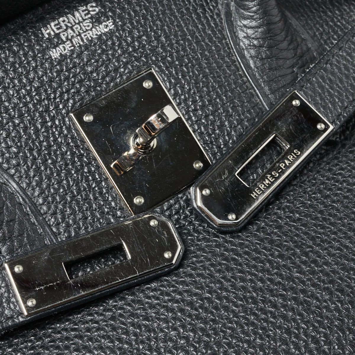 Hermes Black Togo Leather Palladium Hardware Birkin 35 Bag For Women 7 Hermes Black Togo Leather Palladium Hardware Birkin 35 Bag For Women - Image 5