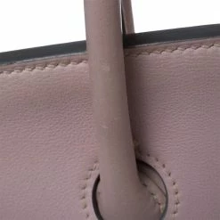 Hermes Rose Dragee Swift Leather Palladium Hardware Birkin 35 Bag For Women -Deals Hermes Store luxury women hermes used handbags p392502 002