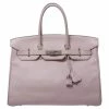 Hermes Rose Dragee Swift Leather Palladium Hardware Birkin 35 Bag For Women -Deals Hermes Store luxury women hermes used handbags p392502 032