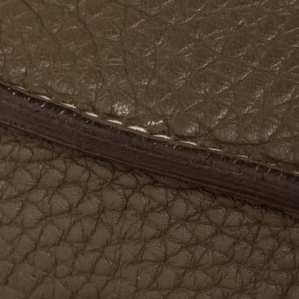 Hermes Etoupe Clemence Leather Halzan 31 Bag For Women 11 Hermes Etoupe Clemence Leather Halzan 31 Bag For Women - Image 9