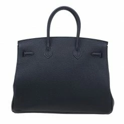 Hermes Noir Togo Calfskin Palladium Hardware Birkin 35 For Women -Deals Hermes Store luxury women hermes used handbags p39334 004