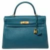 Hermes Cobalt Togo Leather Gold Hardware Kelly Retourne 35 Bag For Women -Deals Hermes Store luxury women hermes used handbags p393394 006