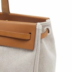 HERMES Beige Herbag Cabas GM 2 In 1 Shoulder Bag For Women -Deals Hermes Store luxury women hermes used handbags p39575 006