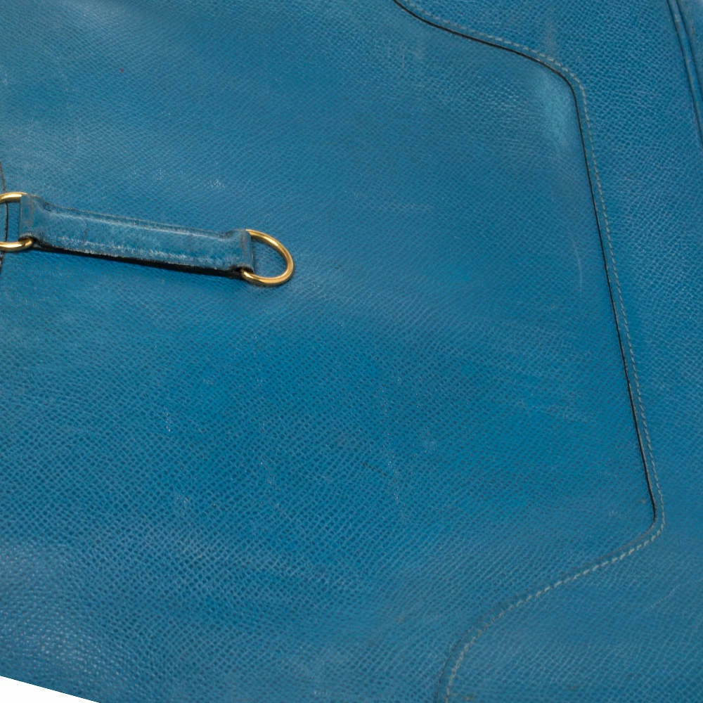 Hermes Blue Izmir Courchevel Leather Trim 31 Bag For Women 9 Hermes Blue Izmir Courchevel Leather Trim 31 Bag For Women - Image 7