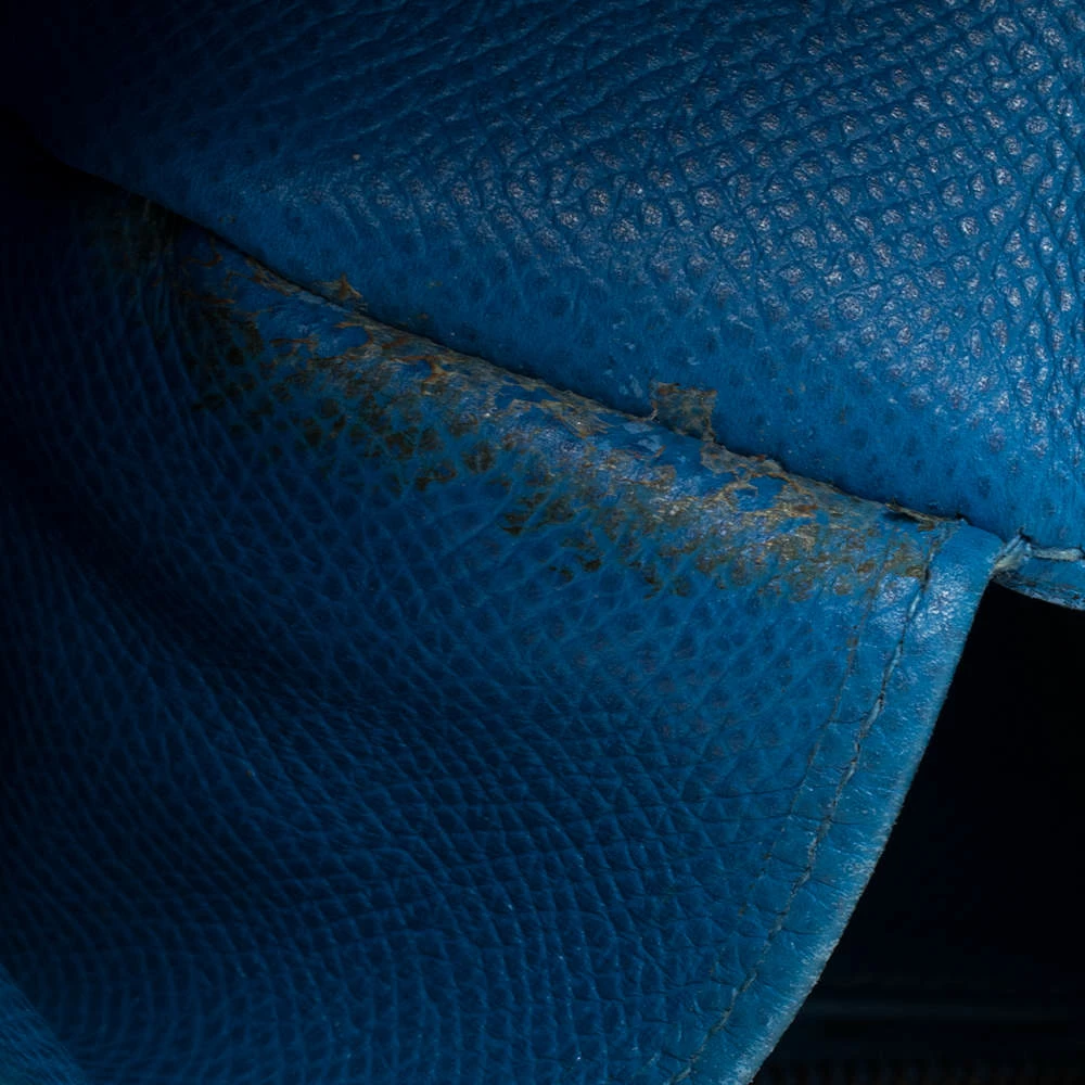 Hermes Blue Izmir Courchevel Leather Trim 31 Bag For Women 18 Hermes Blue Izmir Courchevel Leather Trim 31 Bag For Women - Image 16