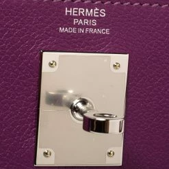 Hermes Anemone Evercolor Leather Palladium Hardware Kelly Retourne 28 Bag For Women -Deals Hermes Store luxury women hermes used handbags p398765 009