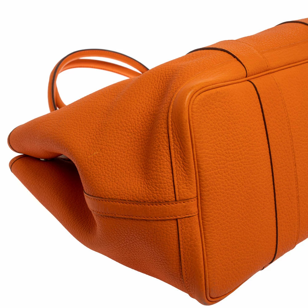 Hermes Orange Negonda Leather Garden Party 36 Bag For Women 15 Hermes Orange Negonda Leather Garden Party 36 Bag For Women - Image 13