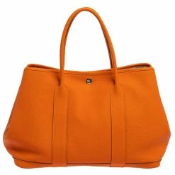 Hermes Orange Negonda Leather Garden Party 36 Bag For Women 20 Hermes Orange Negonda Leather Garden Party 36 Bag For Women -Deals Hermes Store luxury women hermes used handbags p398811 008
