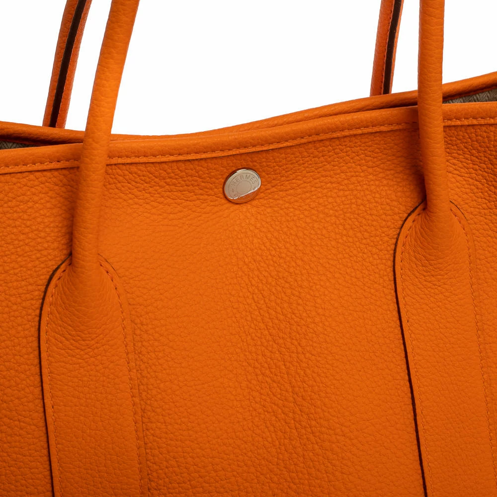 Hermes Orange Negonda Leather Garden Party 36 Bag For Women 7 Hermes Orange Negonda Leather Garden Party 36 Bag For Women - Image 5
