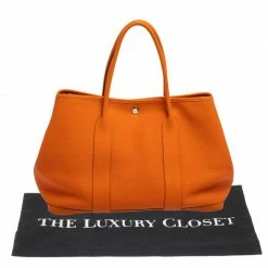 Hermes Orange Negonda Leather Garden Party 36 Bag For Women 27 Hermes Orange Negonda Leather Garden Party 36 Bag For Women -Deals Hermes Store luxury women hermes used handbags p398811 1614780623 017