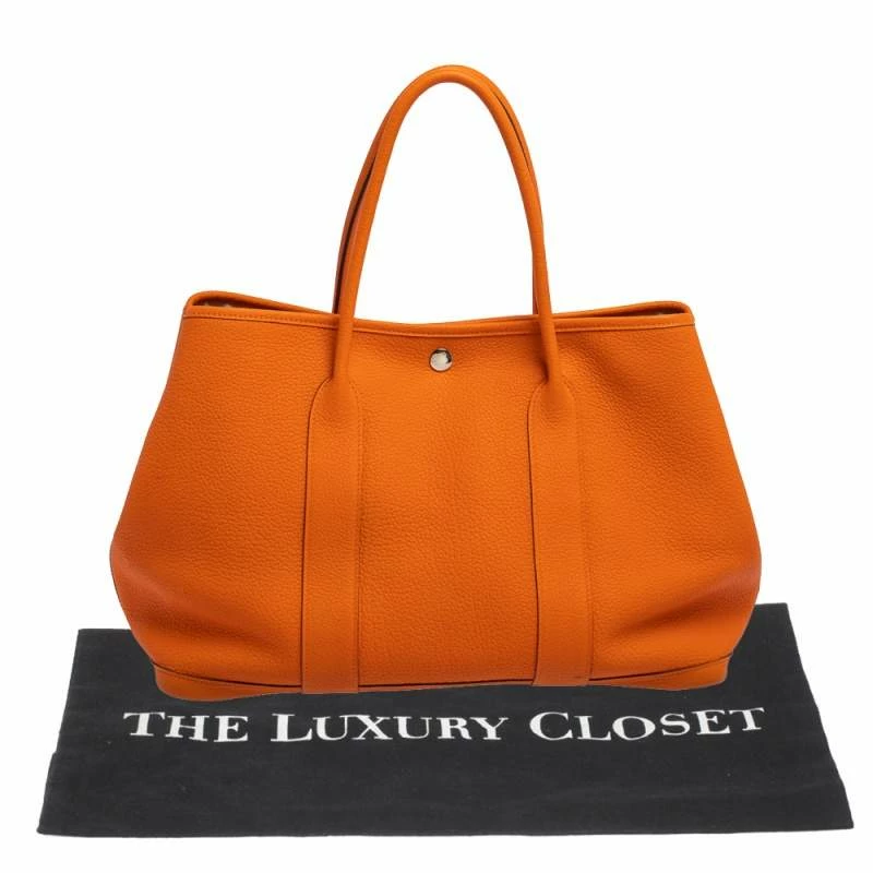 Hermes Orange Negonda Leather Garden Party 36 Bag For Women 13 Hermes Orange Negonda Leather Garden Party 36 Bag For Women - Image 11